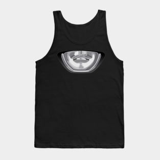 Black Ranger Helmet Face Mask Tank Top